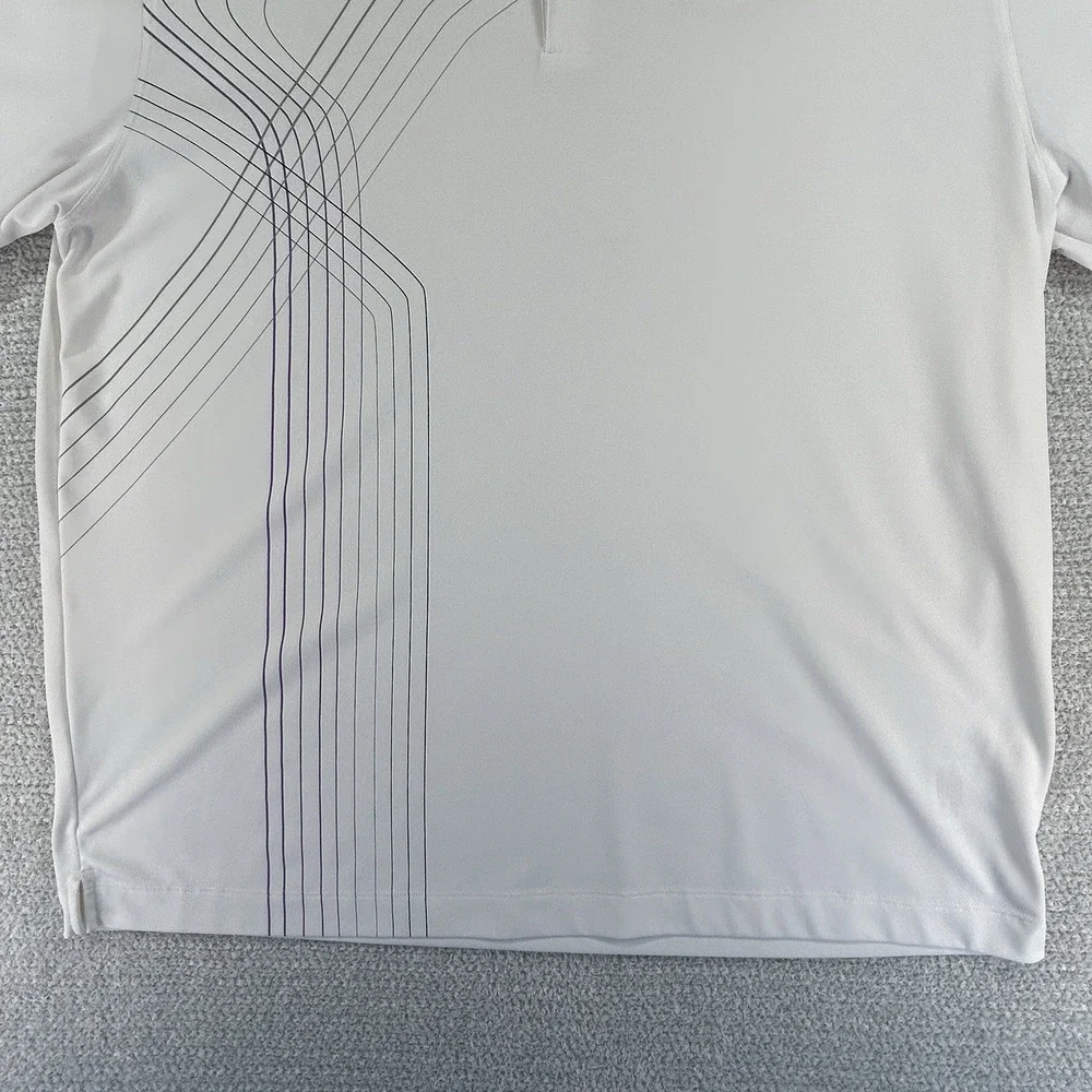 Nike Polo Shirt Mens XL White Striped TPC Sawgrass Players Championship Golf - Picture 5 of 16